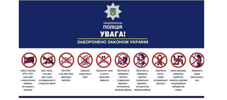 У МВС надали перелік забороненої символіки на День перемоги